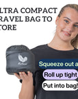 Relaxd Memory Foam Travel Pillow (Dark Grey)