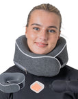 Relaxd Memory Foam Travel Pillow (Dark Grey)