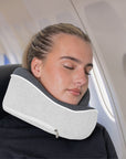 Relaxd Memory Foam Travel Pillow (Light Grey)