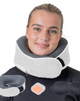 Relaxd Memory Foam Travel Pillow (Light Grey)