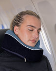 Relaxd Memory Foam Travel Pillow (Navy Blue)