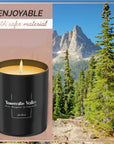 Pine, Bergamot & Cedarwood Scented Soy Candle by Relaxd "Yosemite Valley"