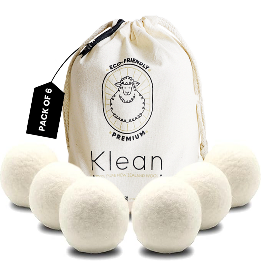 Klean Wool Tumble Dryer Balls - Pack of 6