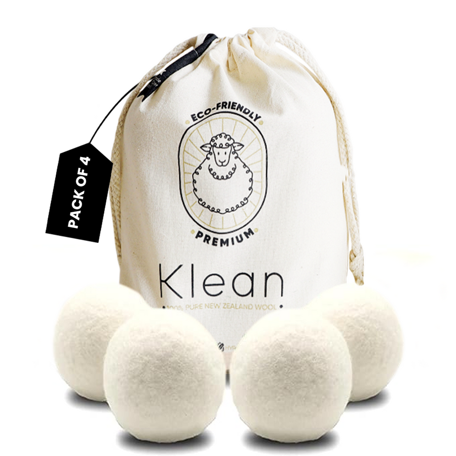 Klean Wool Tumble Dryer Balls - Pack of 4